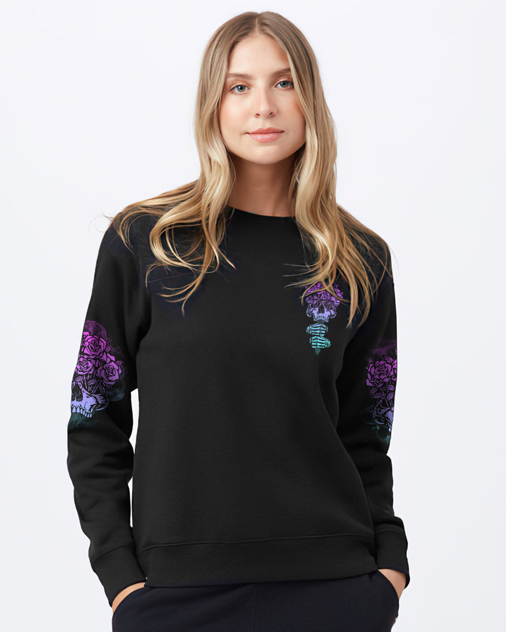 love-me-like-my-demons-do-bunch-of-rose-womens-skull-sweatshirt