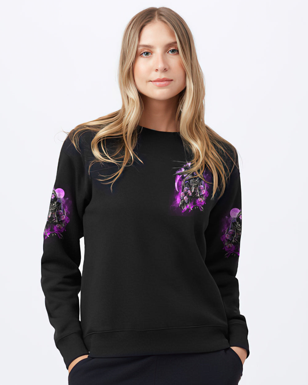 of-course-im-going-to-hell-purple-reaper-womens-skull-sweatshirt