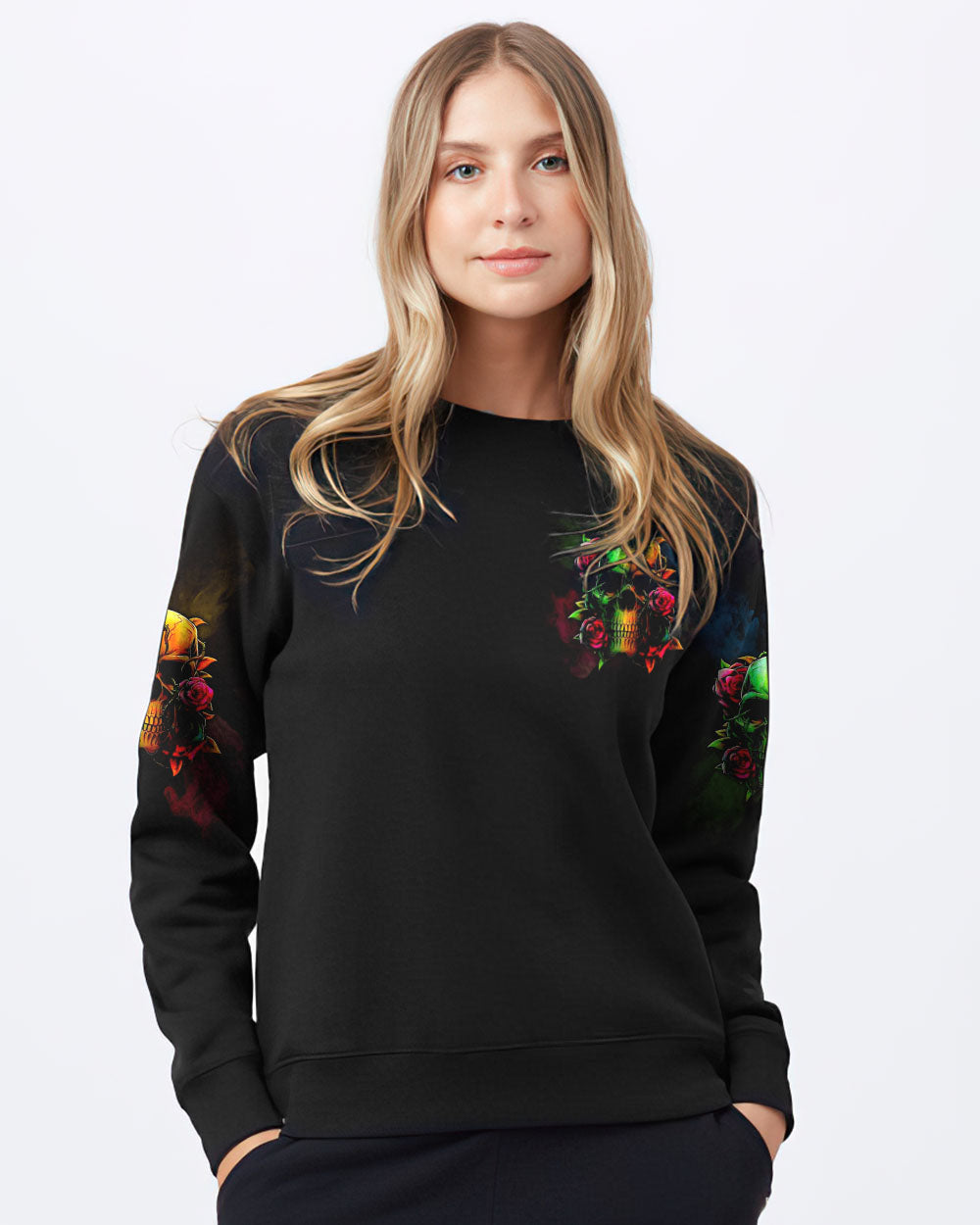 im-not-anti-social-im-just-not-user-friendly-rose-womens-skull-sweatshirt