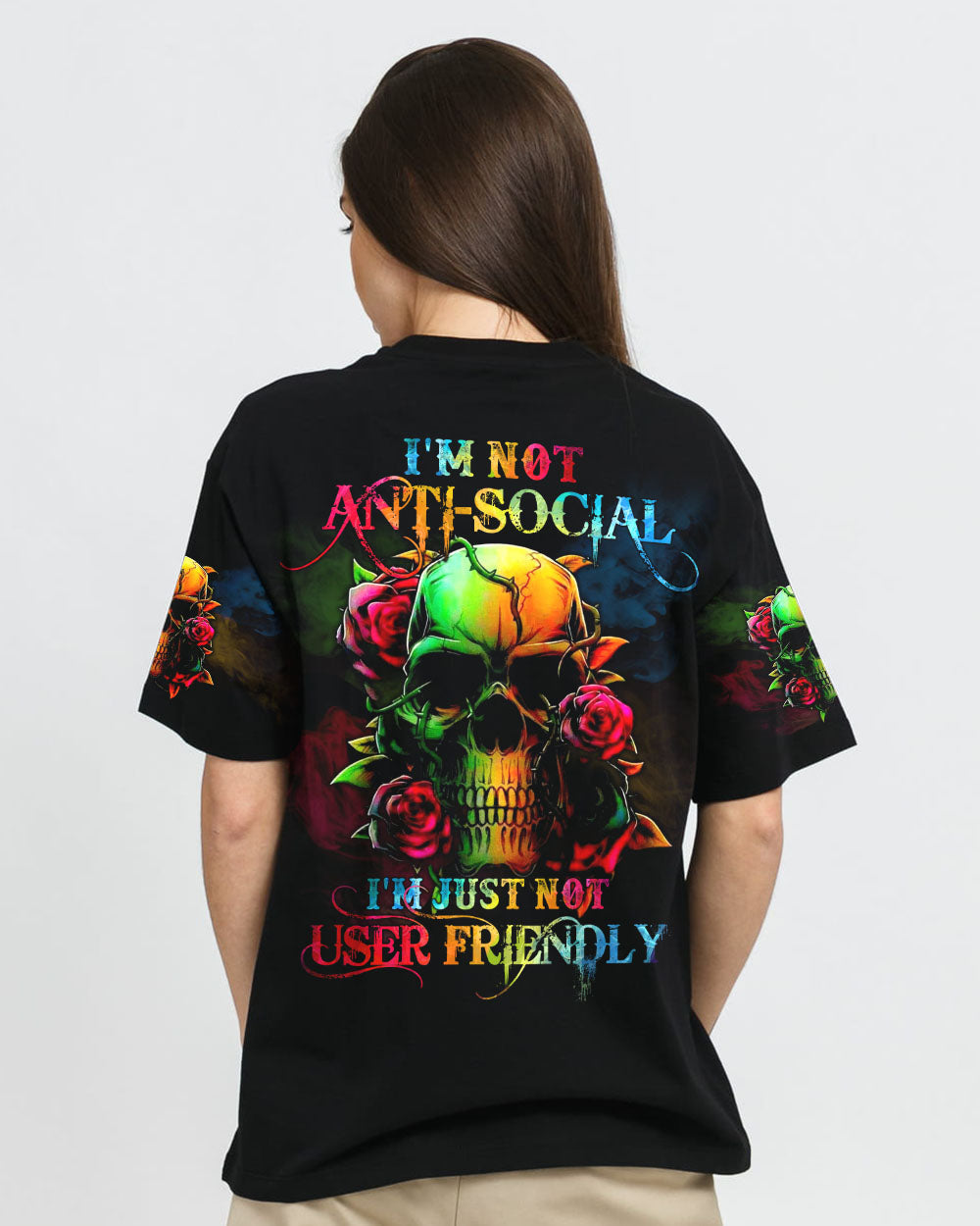 im-not-anti-social-im-just-not-user-friendly-rose-womens-skull-t-shirt