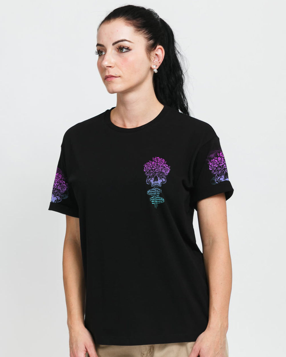 love-me-like-my-demons-do-bunch-of-rose-womens-skull-t-shirt