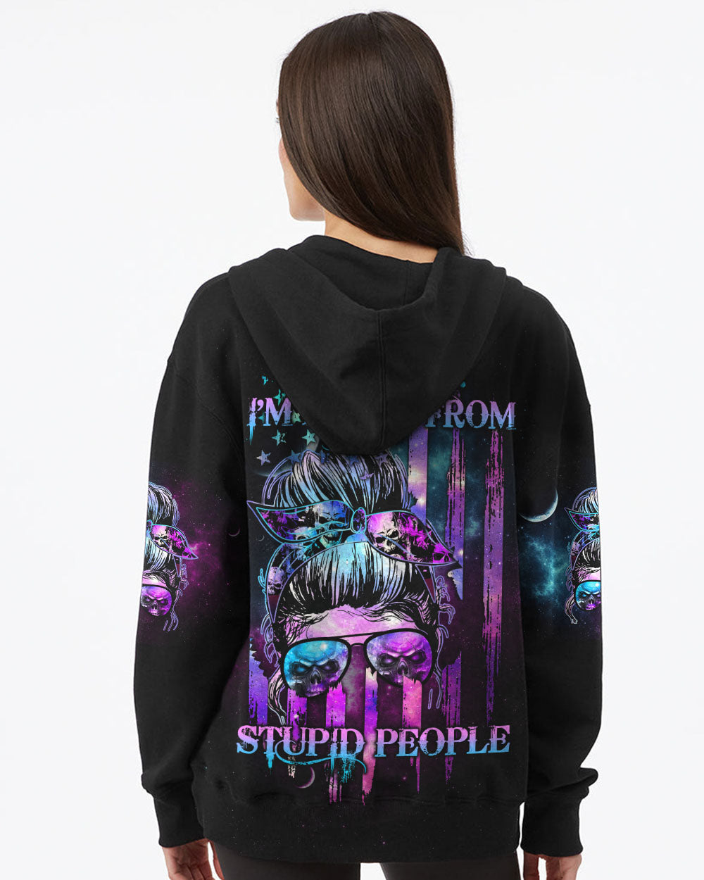 shhh-im-hiding-from-stupid-people-womens-skull-hoodie