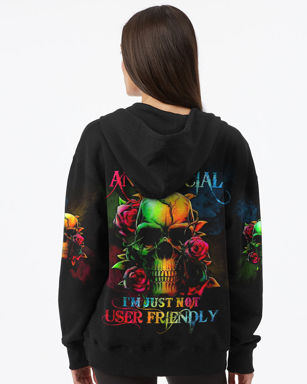 im-not-anti-social-im-just-not-user-friendly-rose-womens-skull-hoodie