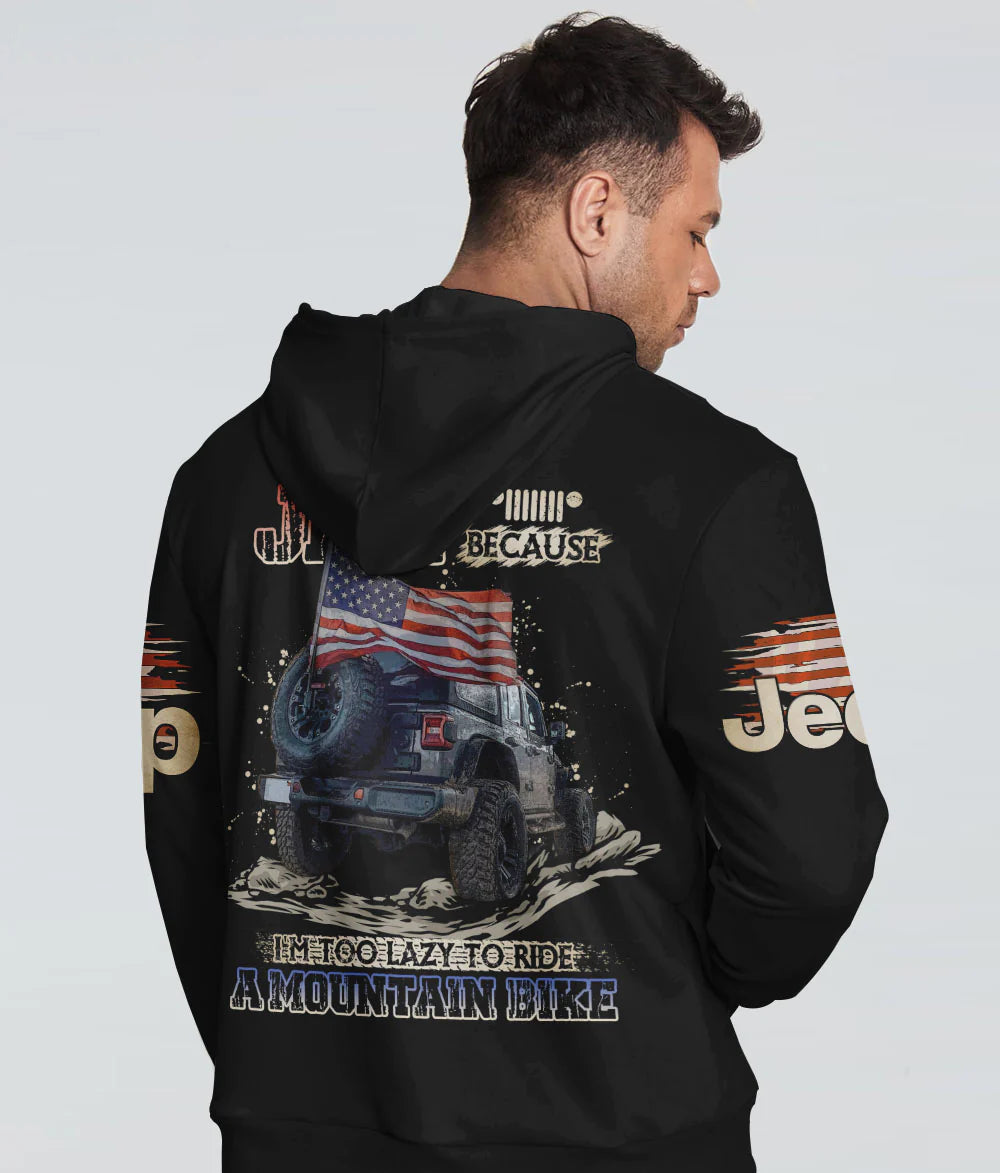 jeep-because-im-too-lazy-american-flag-hoodie