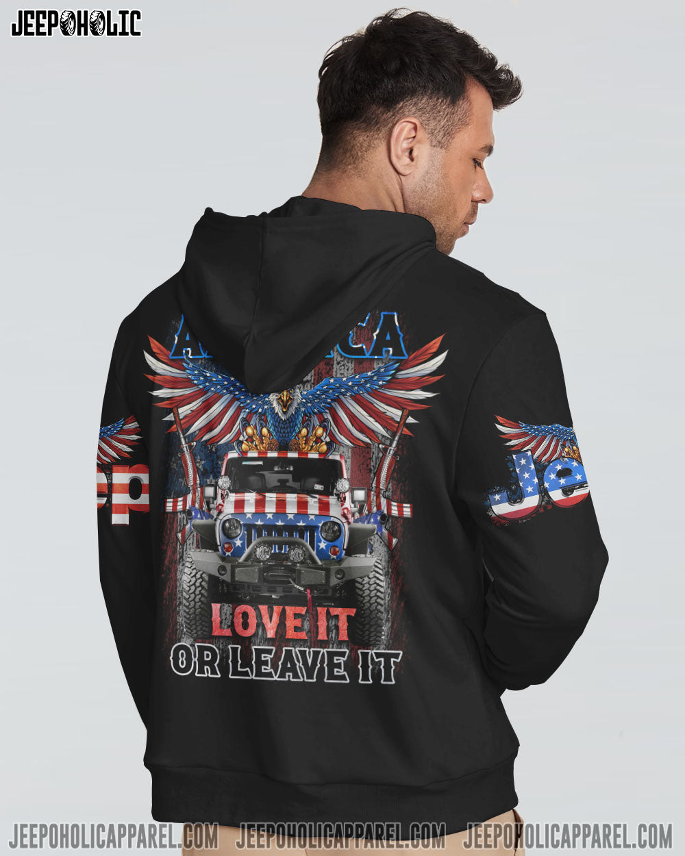 America Love It And Leave It Patriotic Jeep All Over Print