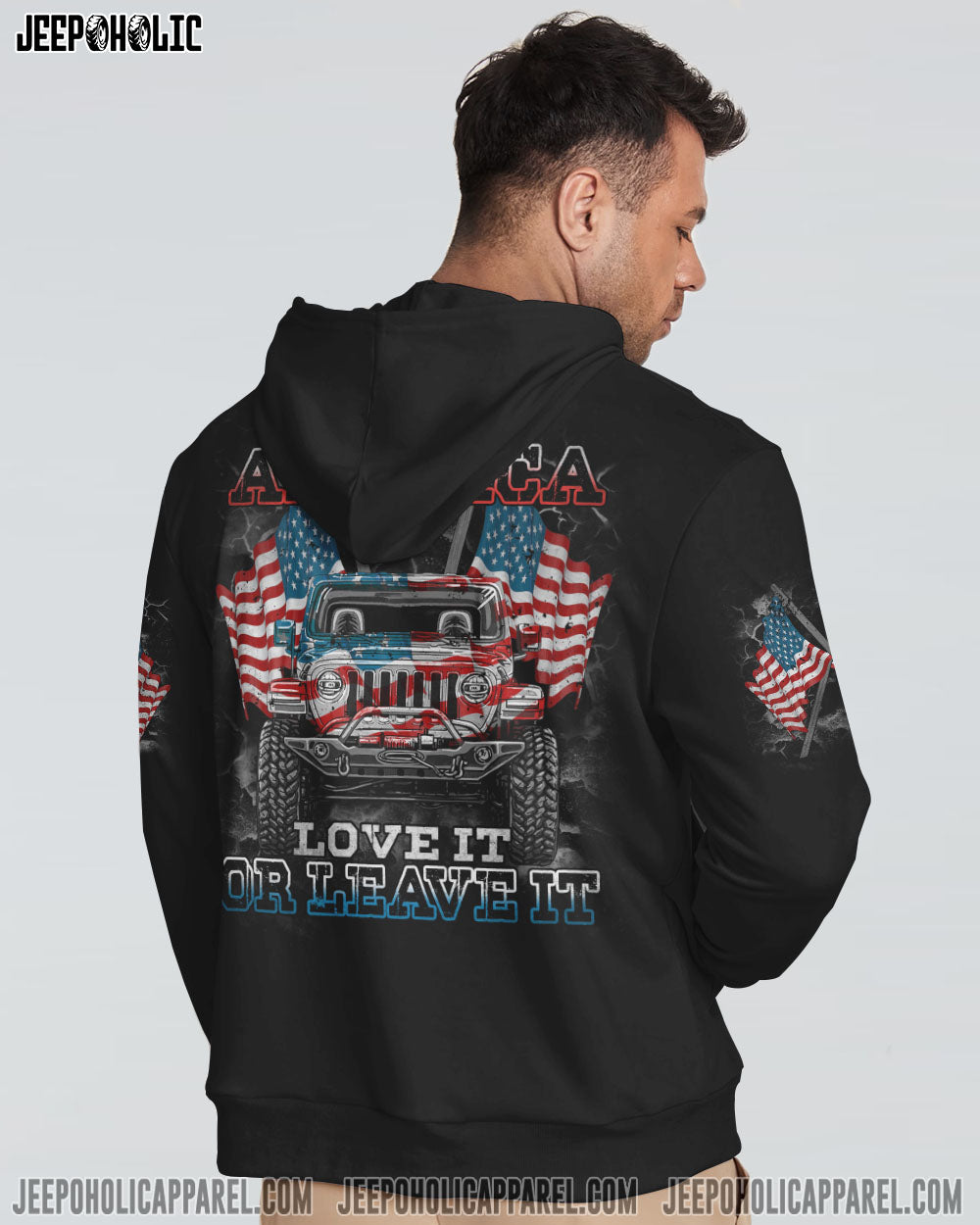 America Love It Or Leave It Jeep All Over Print