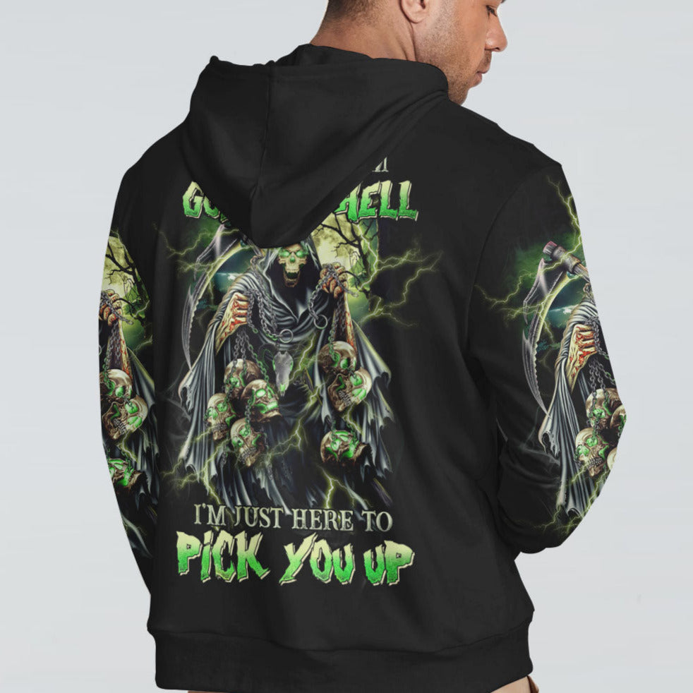 Of Course I'm Going To Hell Skull Reaper Hoodie