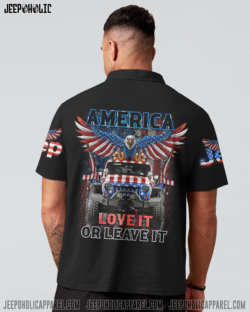 America Love It And Leave It Patriotic Jeep All Over Print