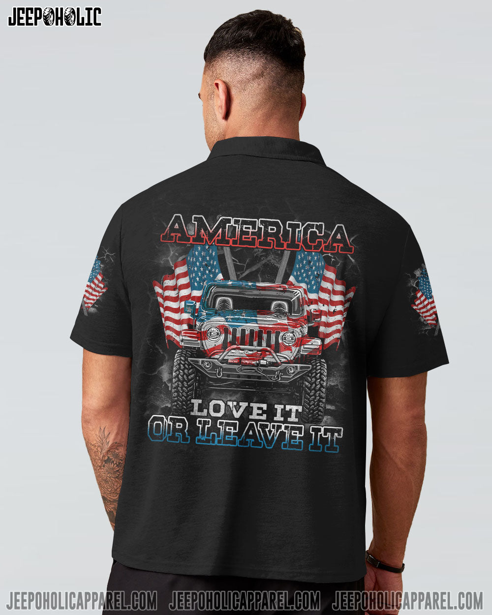 America Love It Or Leave It Jeep All Over Print