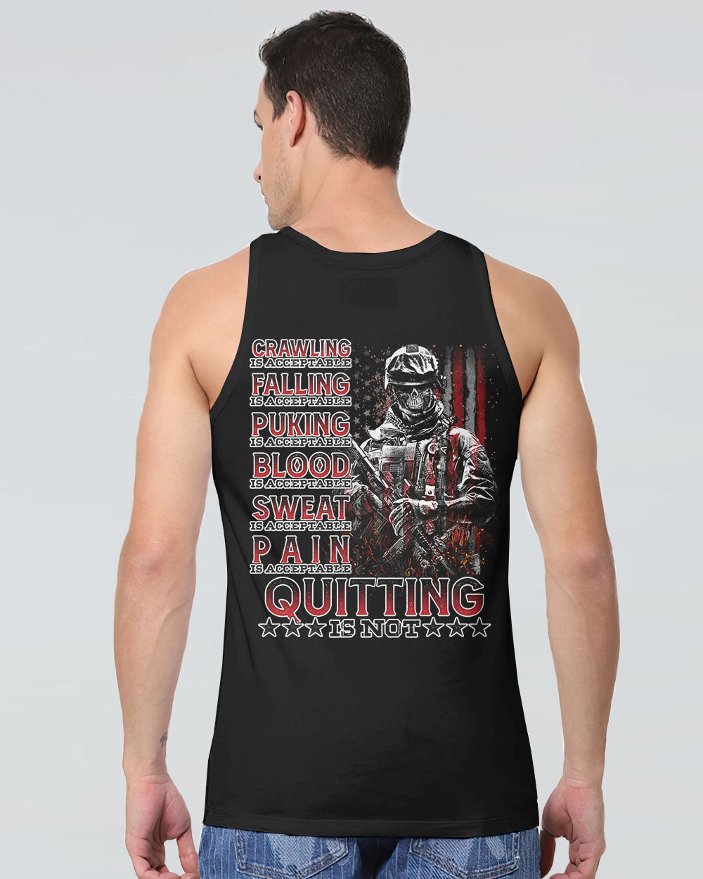 quitting-is-not-skull-soldier-mens-patriotic-tank-top