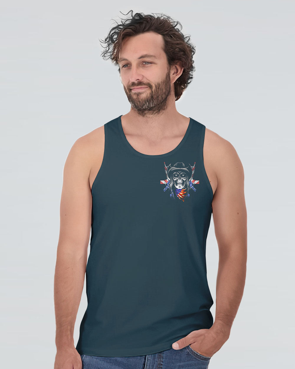 freedom-isnt-given-skull-mens-patriotic-tank-top