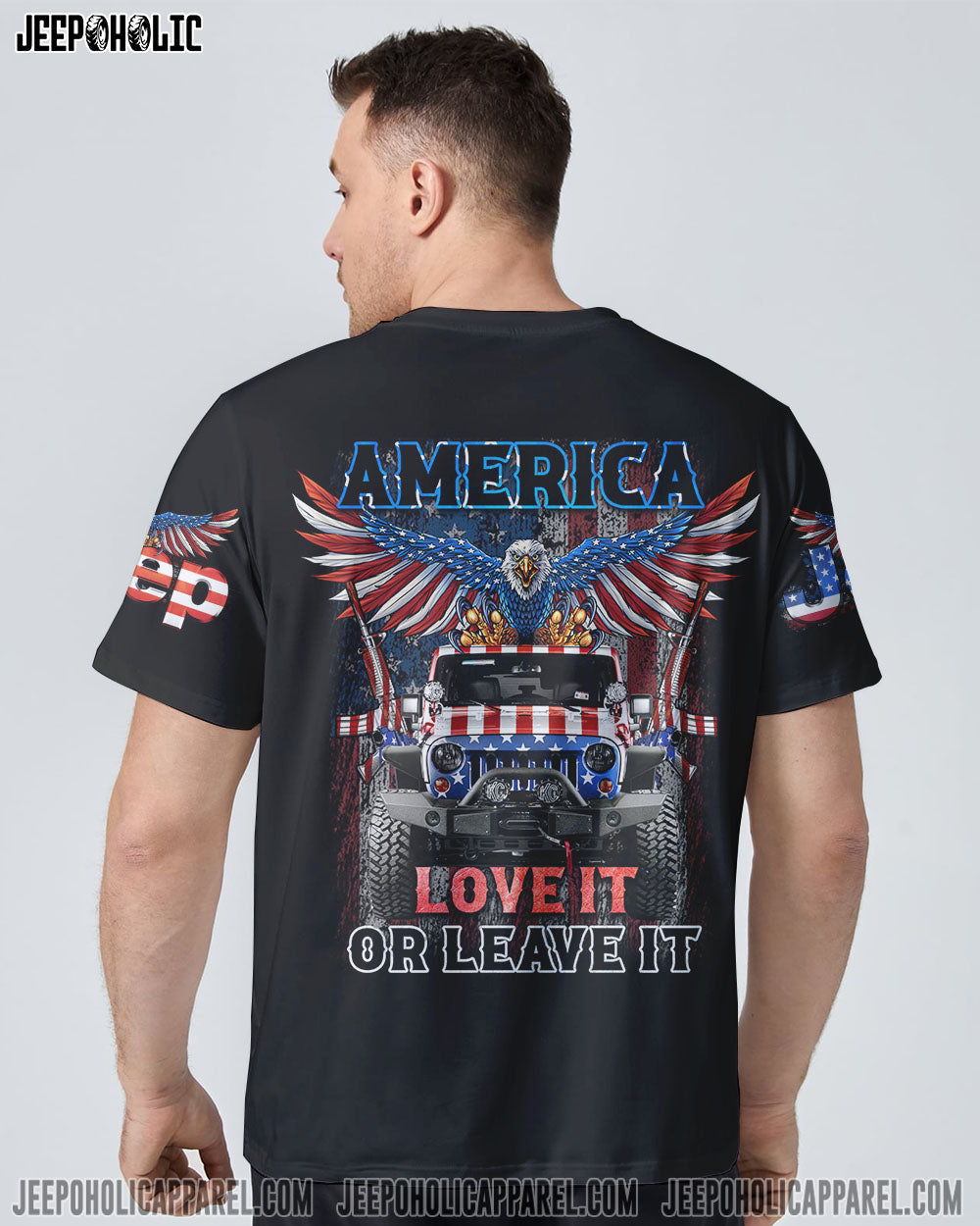 America Love It And Leave It Patriotic Jeep All Over Print