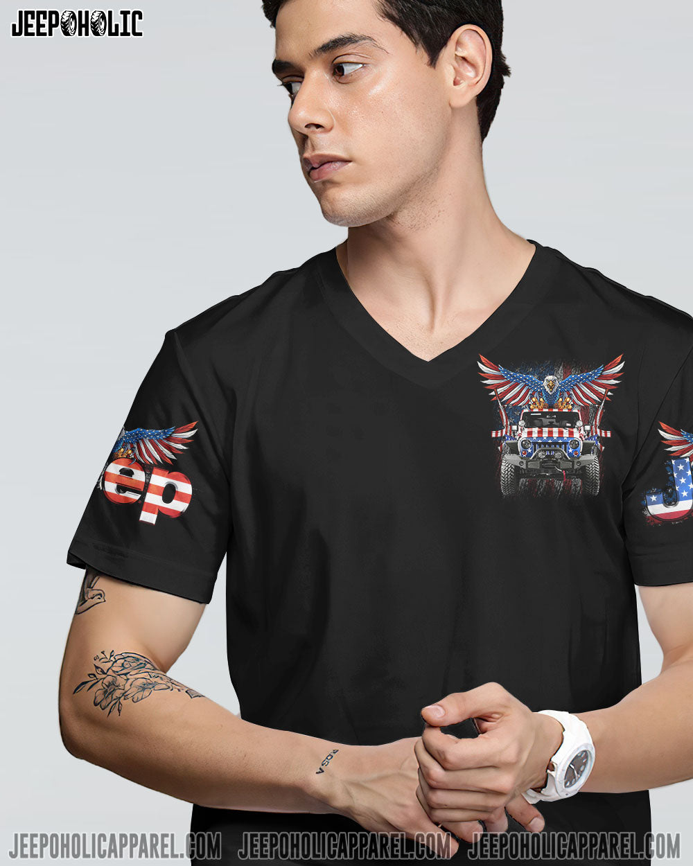 America Love It And Leave It Patriotic Jeep All Over Print