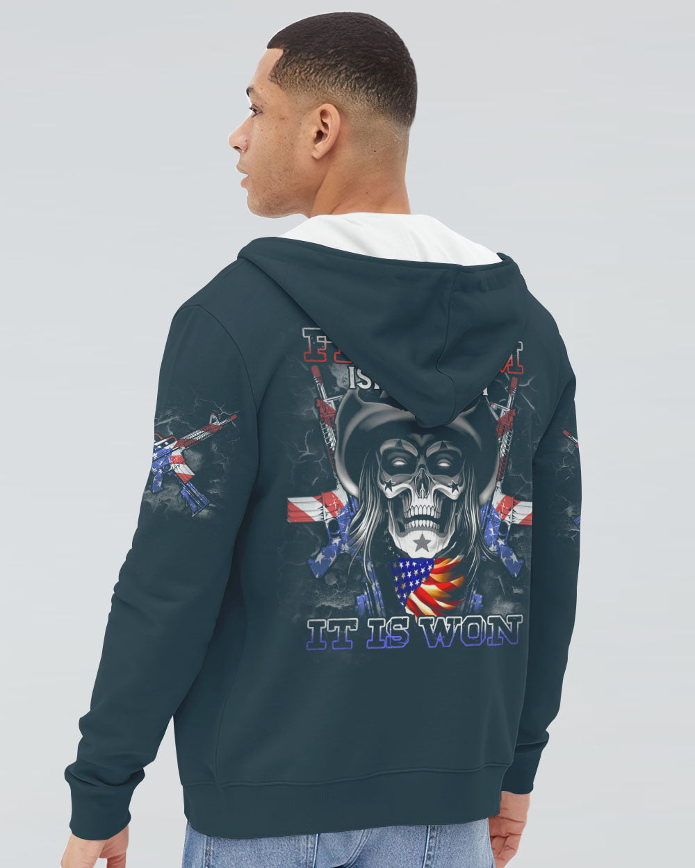 freedom-isnt-given-skull-mens-patriotic-hoodie