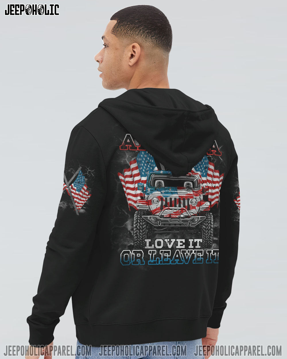 America Love It Or Leave It Jeep All Over Print