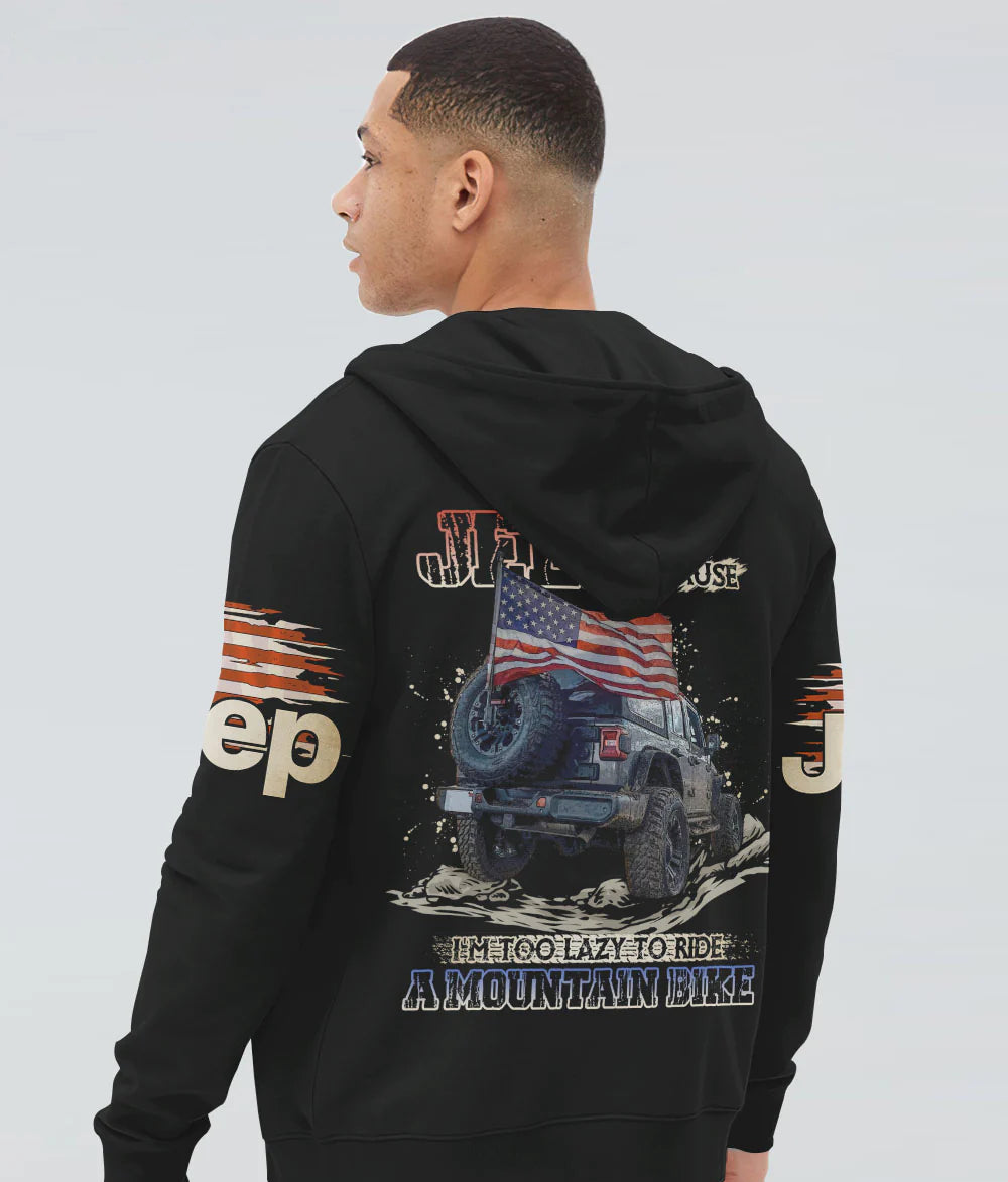 jeep-because-im-too-lazy-american-flag-hoodie