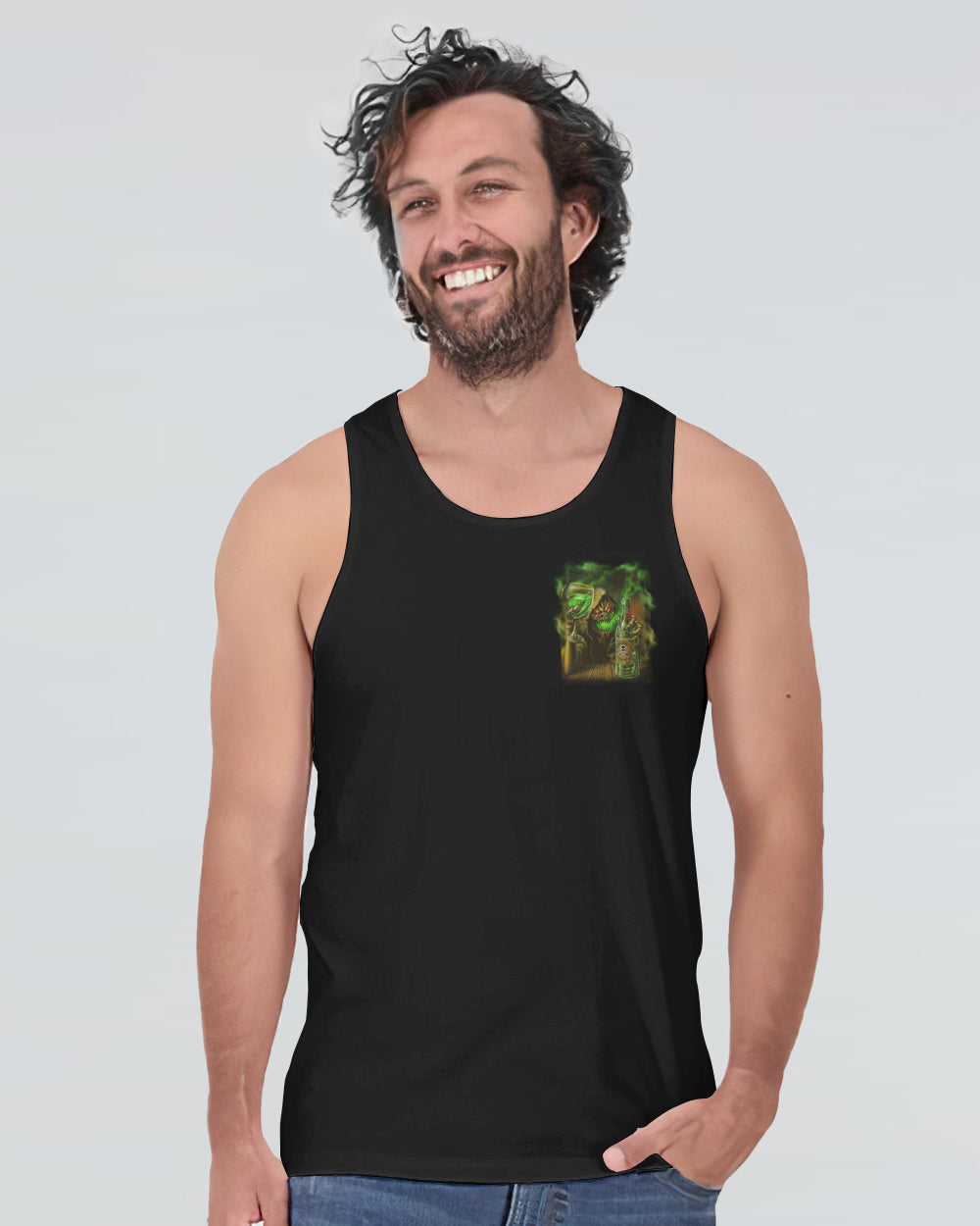 hello-darkness-my-old-friend-green-smoke-mens-skull-tank-top