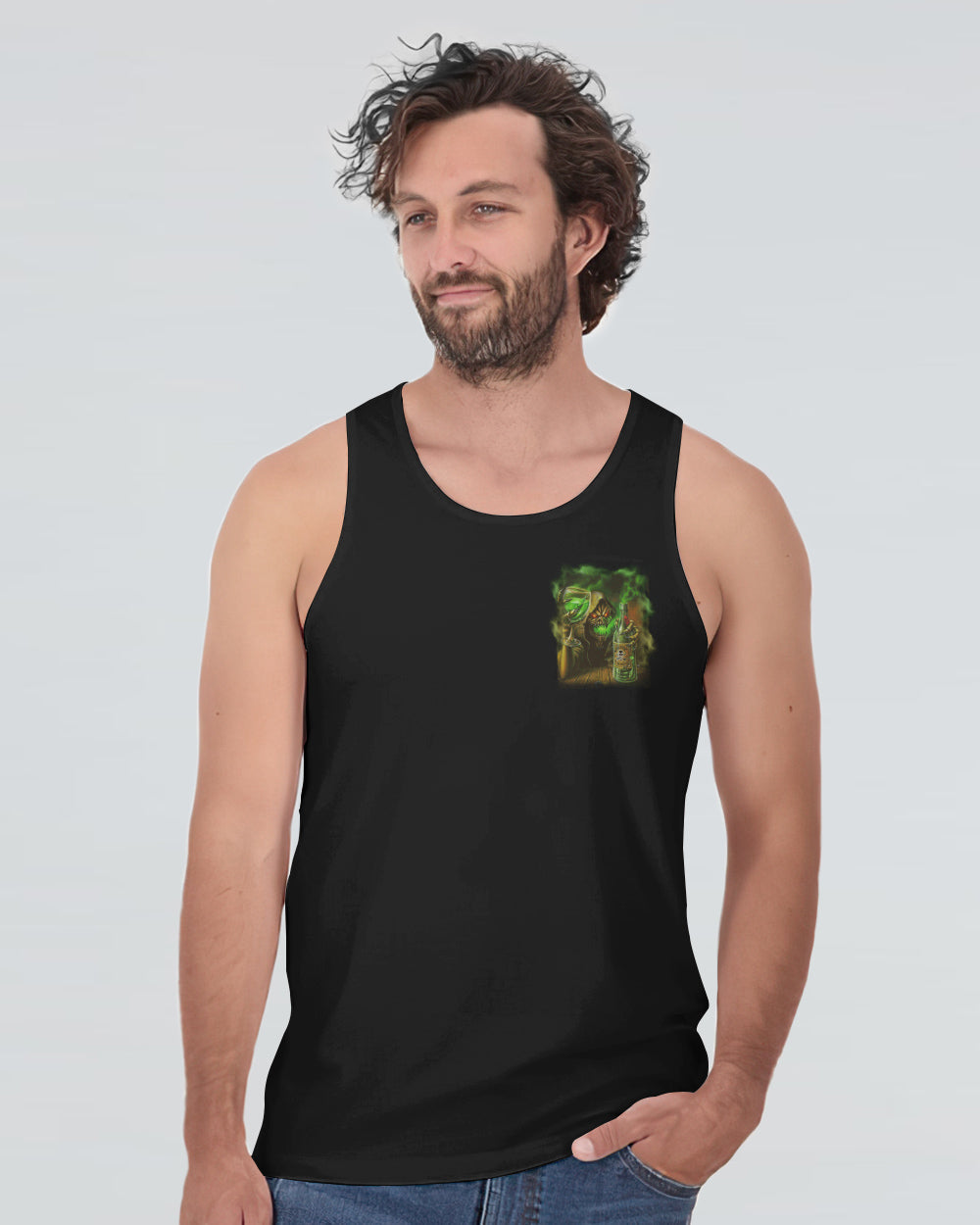 hello-darkness-my-old-friend-green-smoke-mens-skull-tank-top