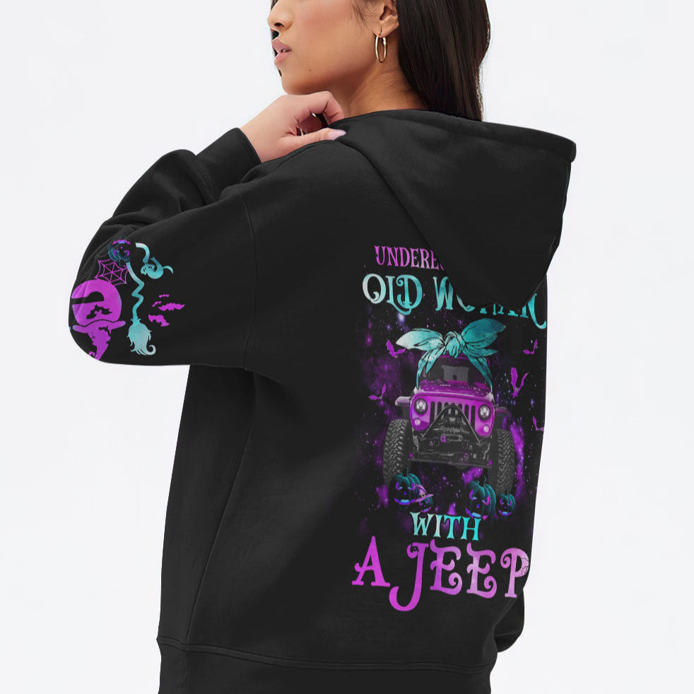 Never Underestimate An Old Woman With A Jeep All Over Print