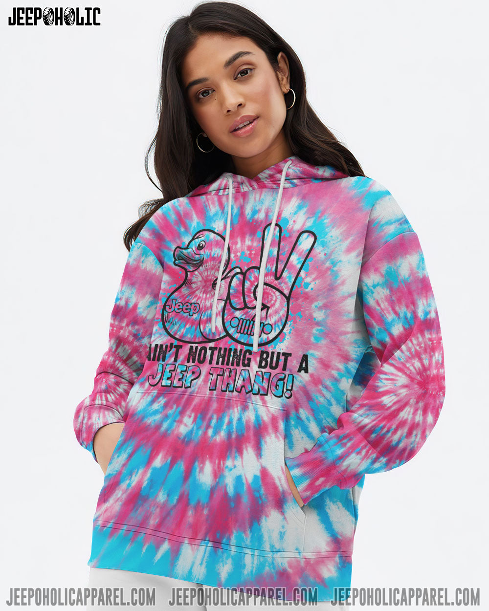 Ain't Nothing But A Jeep Thang Tie Dye All Over Print