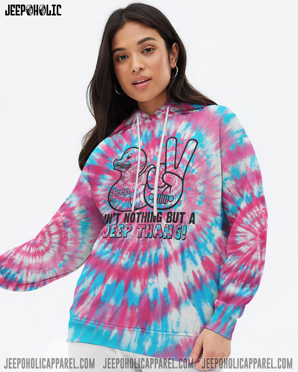 Ain't Nothing But A Jeep Thang Tie Dye All Over Print