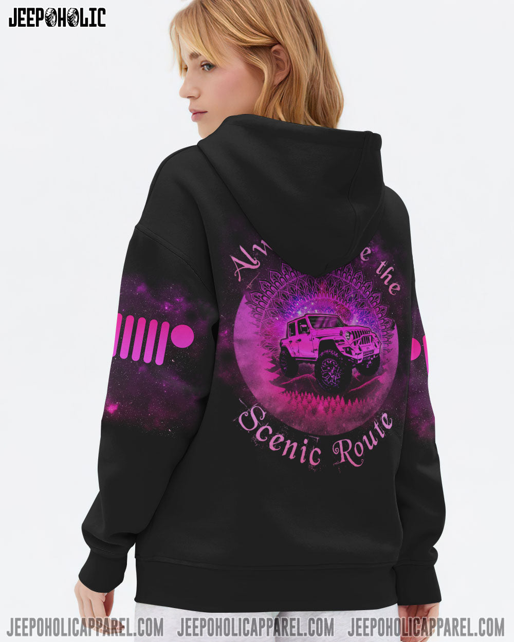 Always Take The Scenic Route Mandala Jeep All Over Print