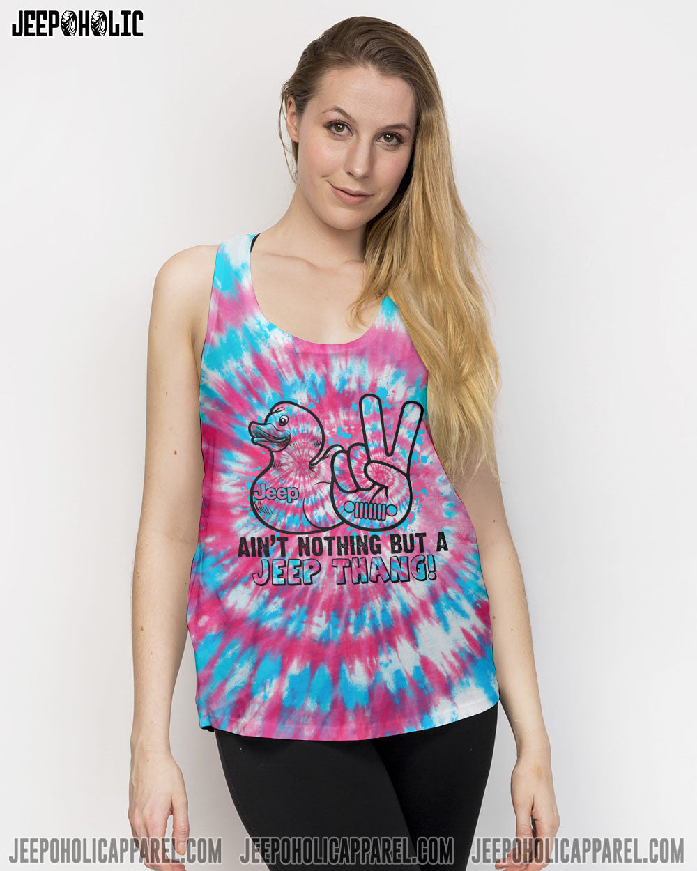 Ain't Nothing But A Jeep Thang Tie Dye All Over Print