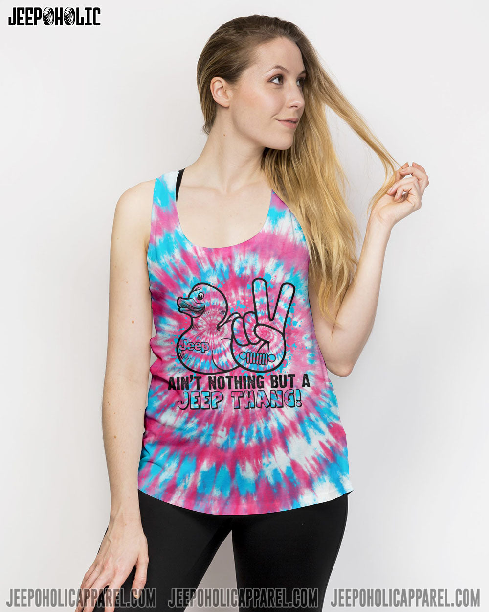 Ain't Nothing But A Jeep Thang Tie Dye All Over Print