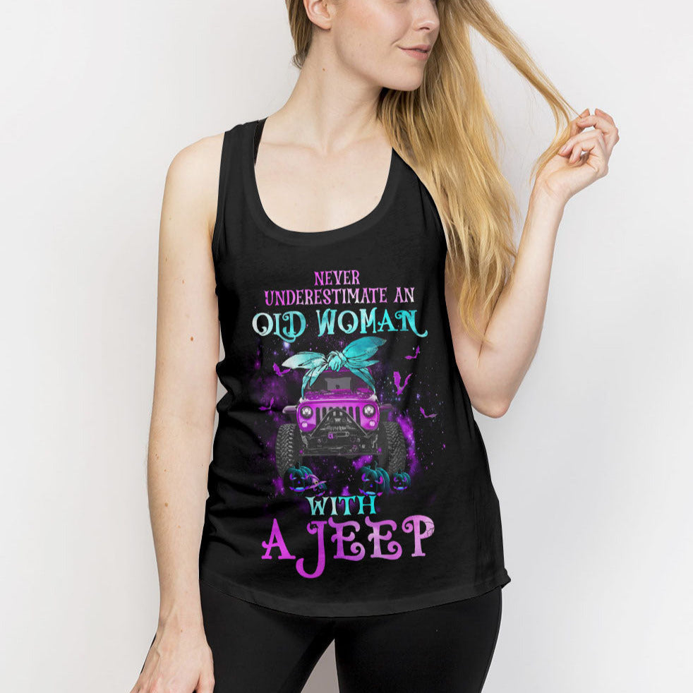 Never Underestimate An Old Woman With A Jeep All Over Print