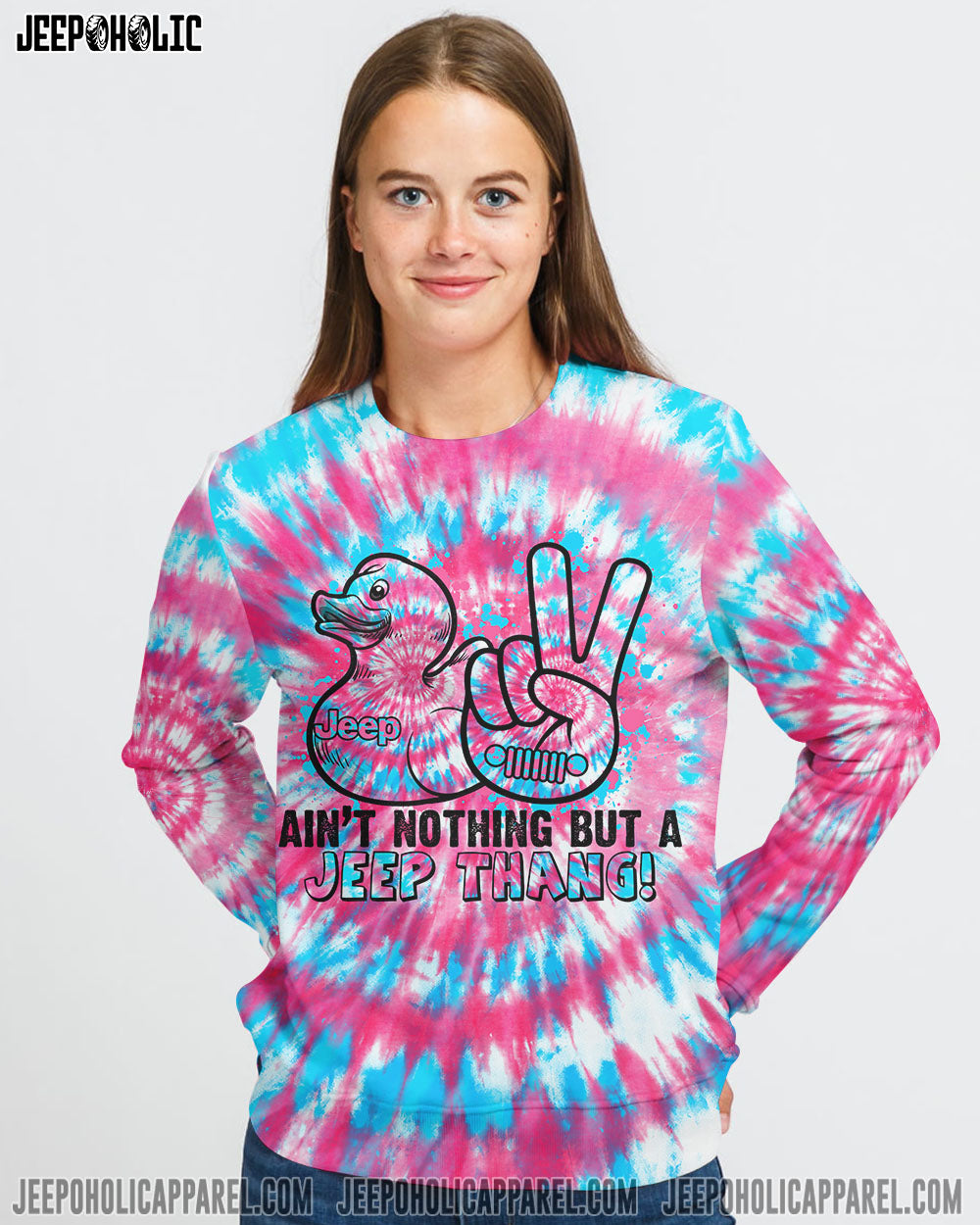 Ain't Nothing But A Jeep Thang Tie Dye All Over Print