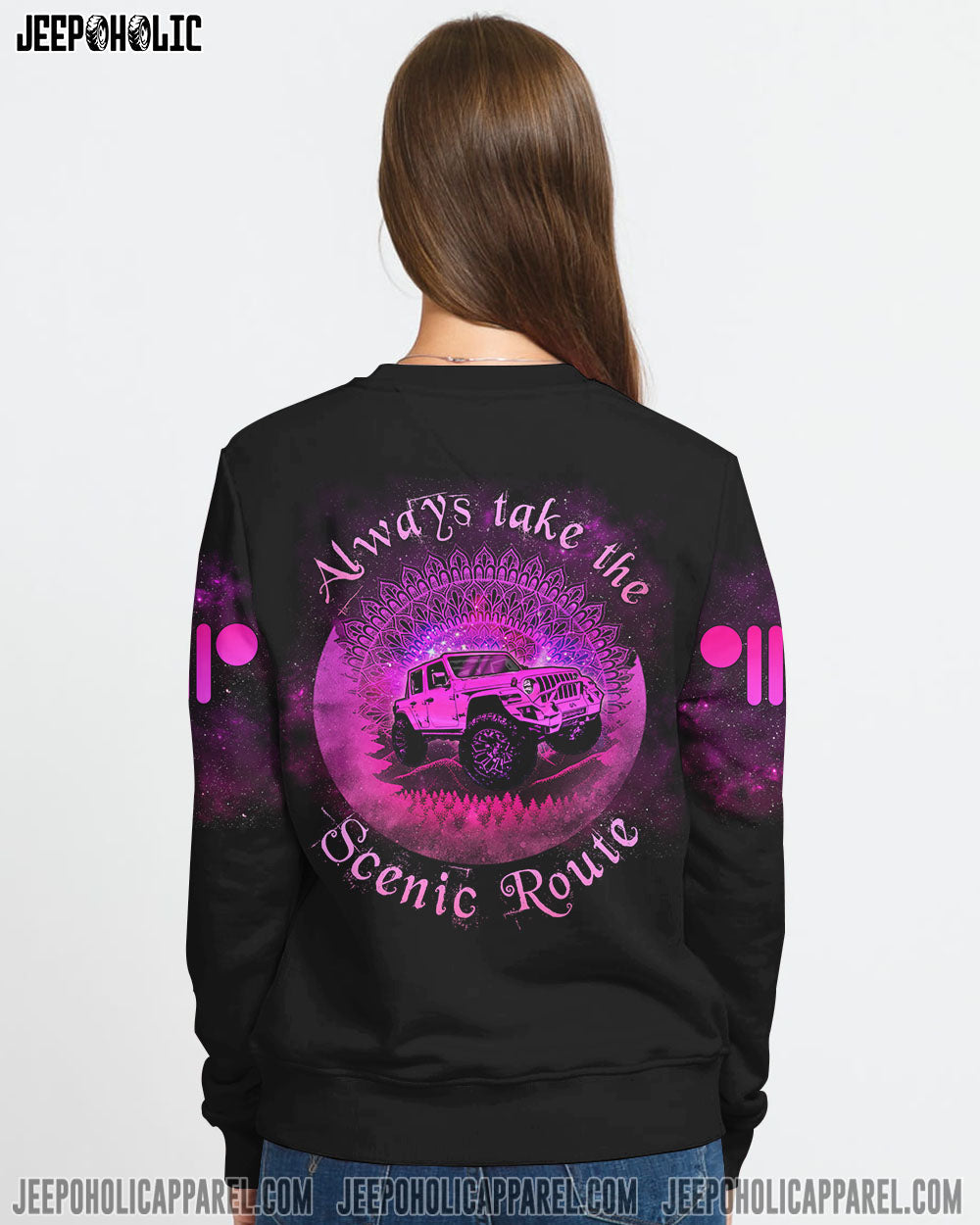 Always Take The Scenic Route Mandala Jeep All Over Print