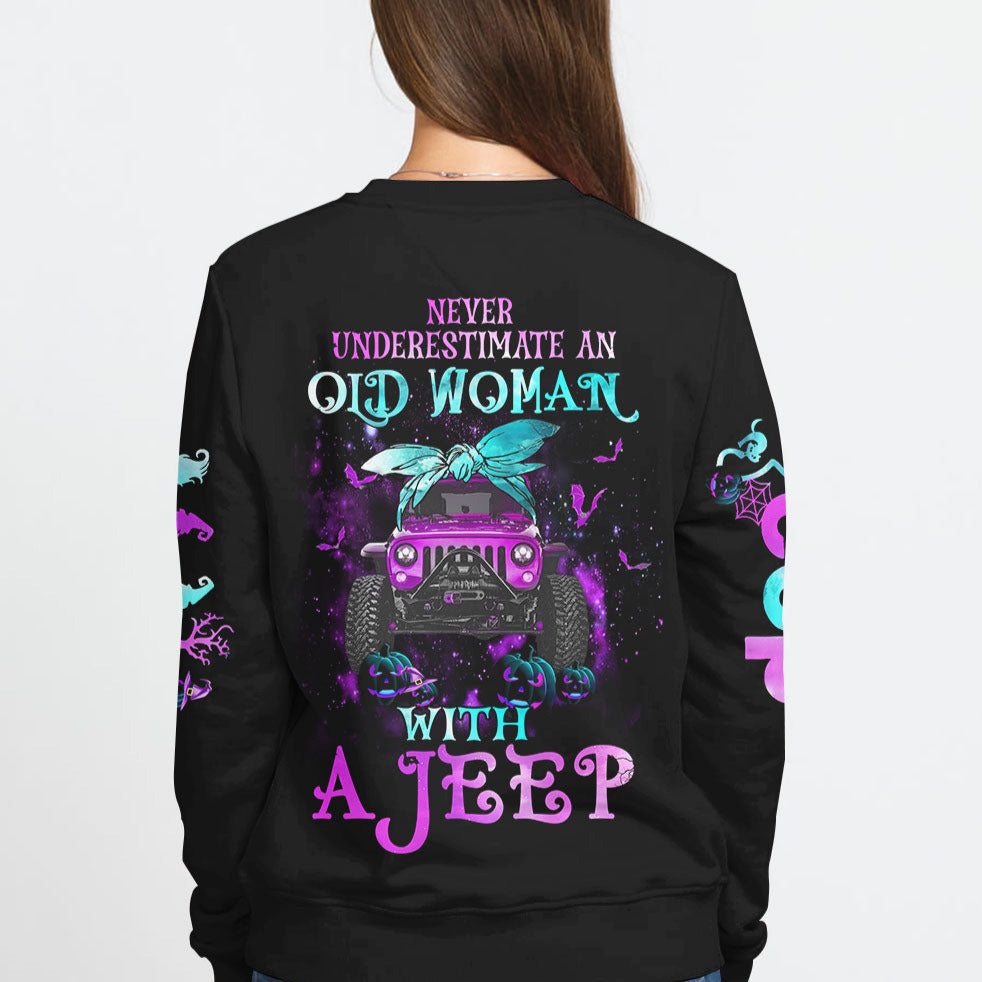 Never Underestimate An Old Woman With A Jeep All Over Print