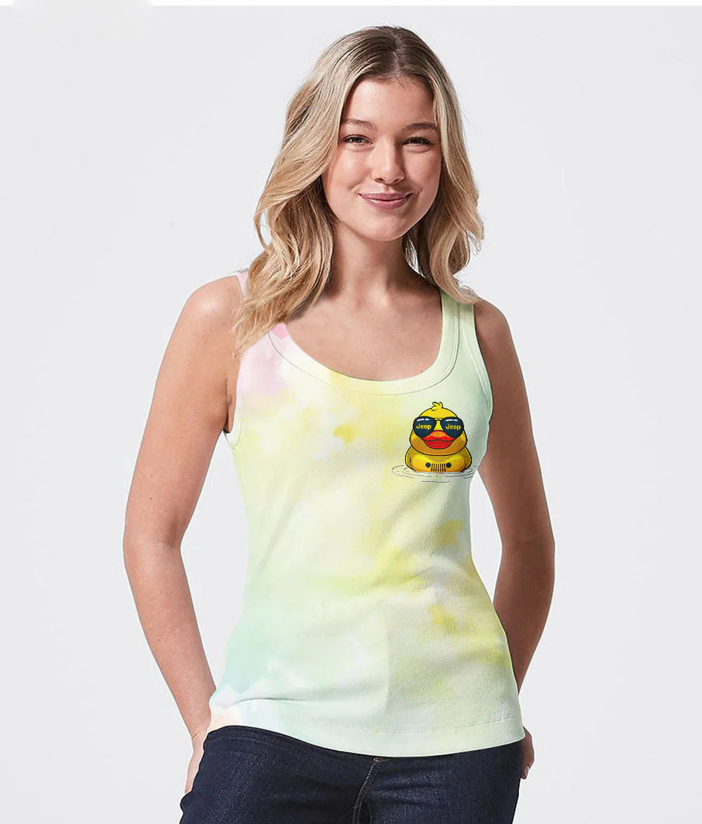 aint-nothing-but-a-jeep-thang-duck-glasses-beach-tank-top