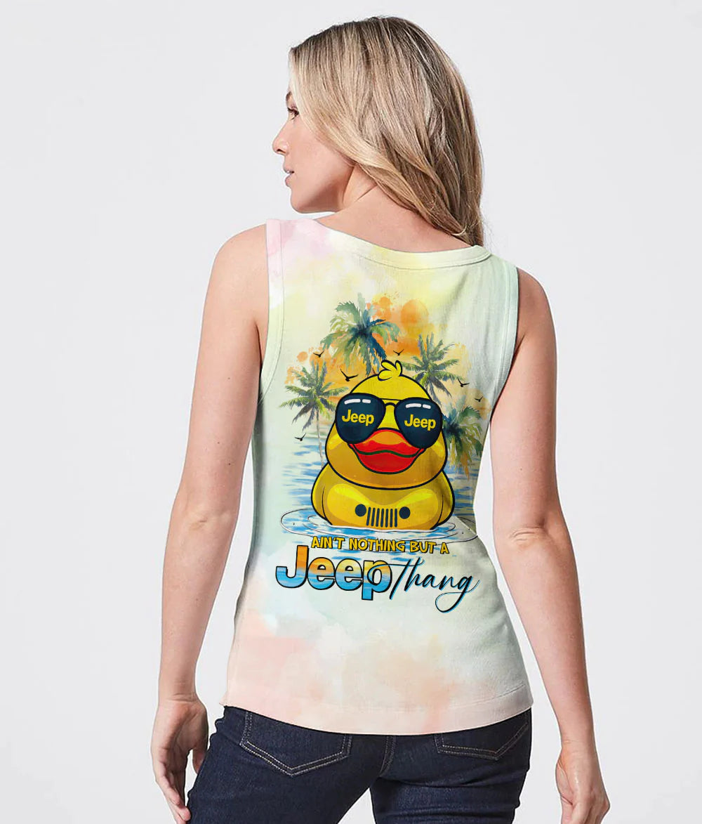 aint-nothing-but-a-jeep-thang-duck-glasses-beach-tank-top