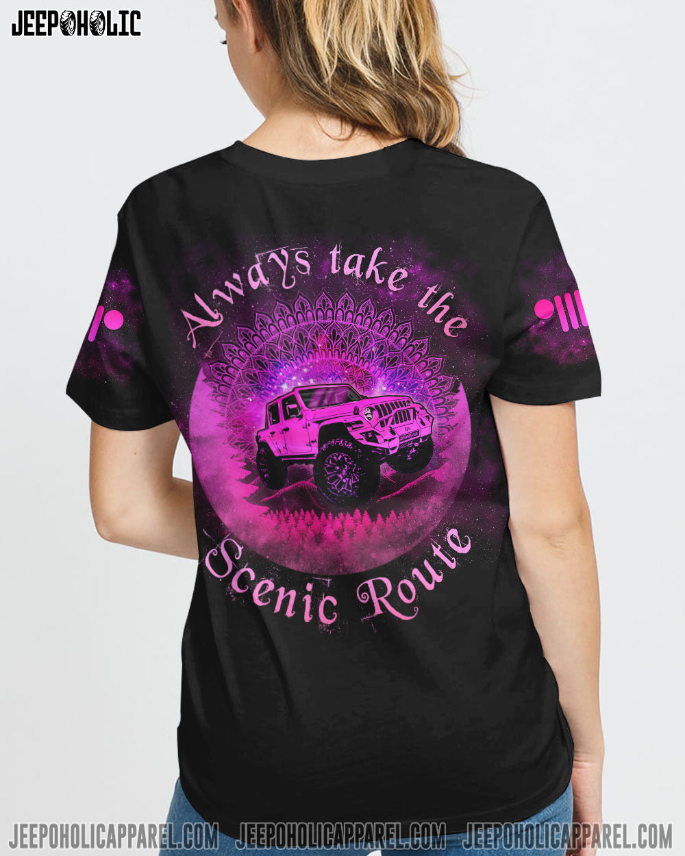 Always Take The Scenic Route Mandala Jeep All Over Print