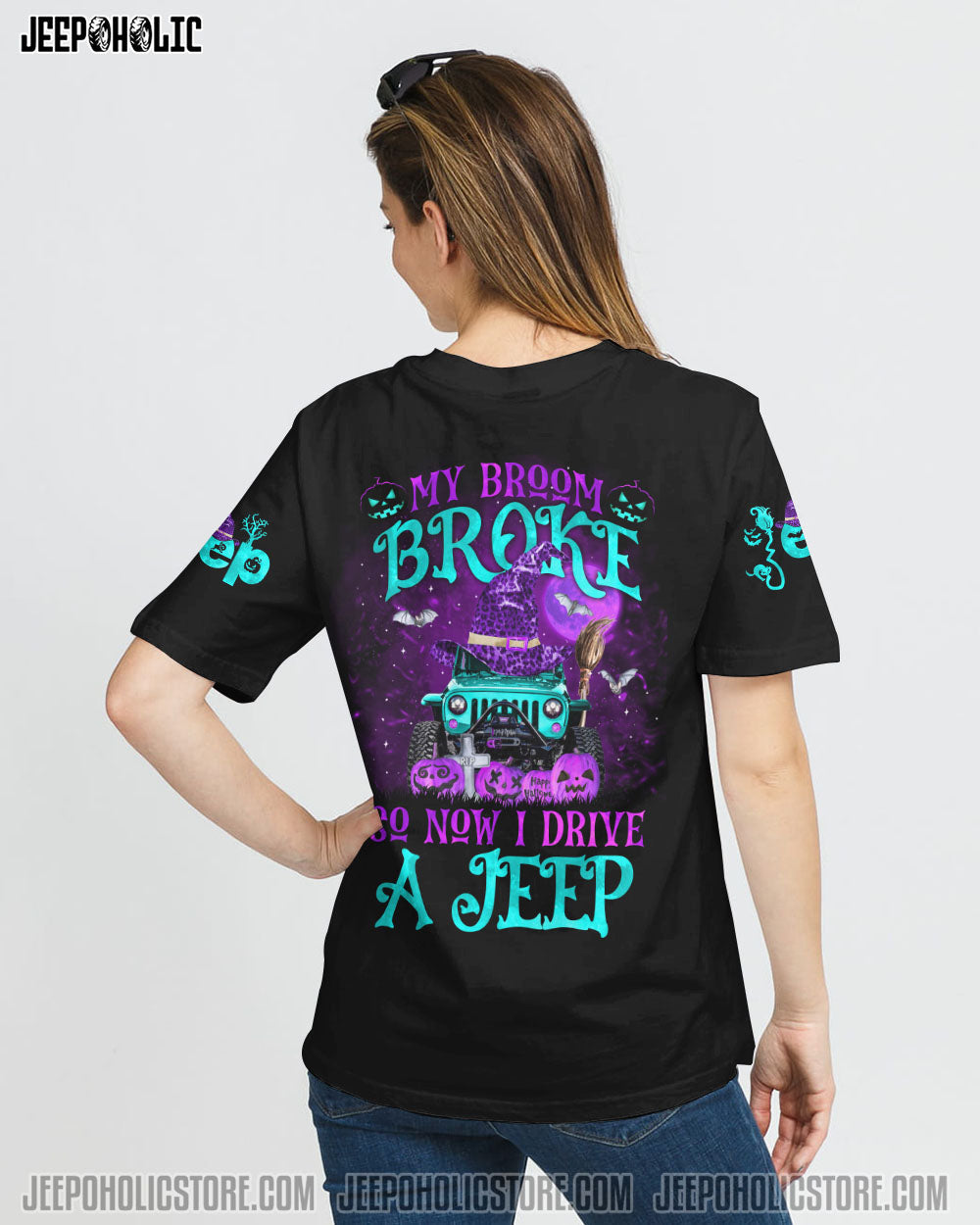 My Broom Broke Purple Jeep All Over Print