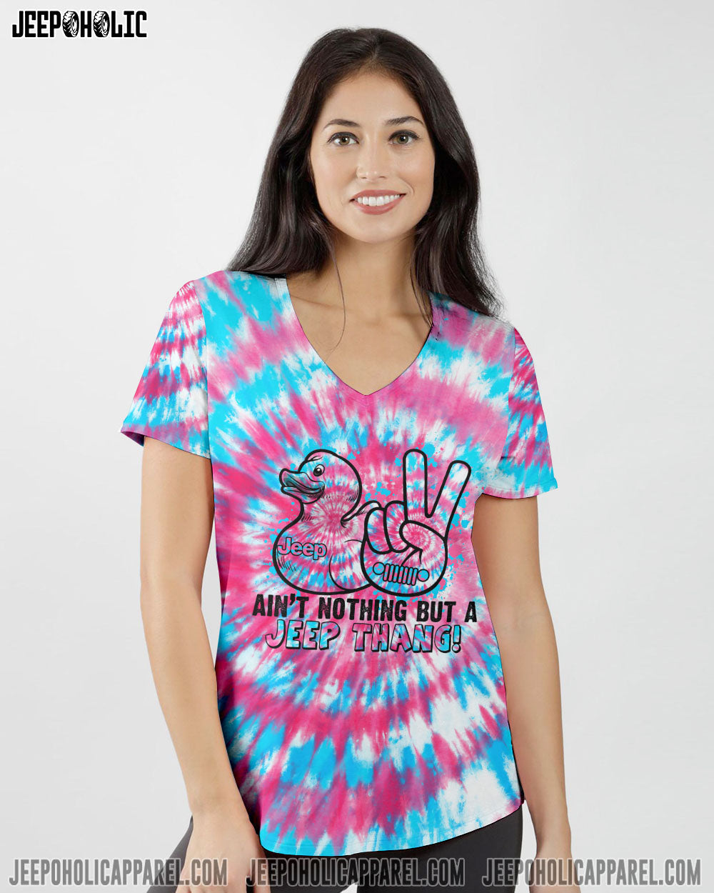 Ain't Nothing But A Jeep Thang Tie Dye All Over Print