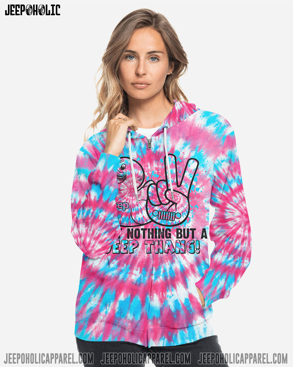 Ain't Nothing But A Jeep Thang Tie Dye All Over Print