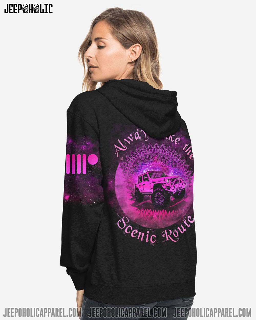 Always Take The Scenic Route Mandala Jeep All Over Print