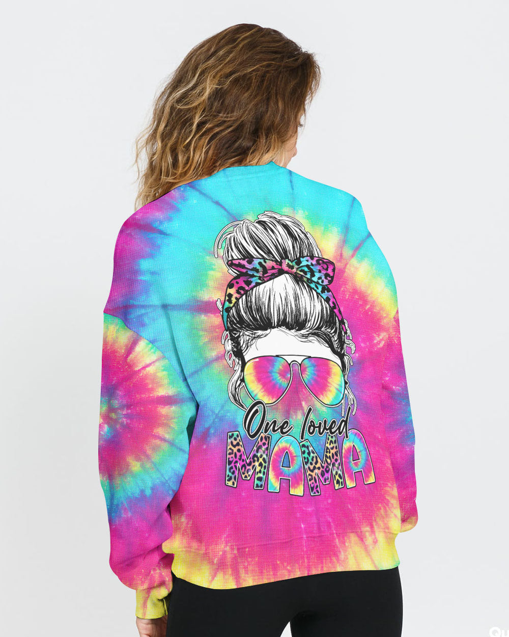 one-loved-mama-messy-bun-tie-dye-womens-skull-sweatshirt