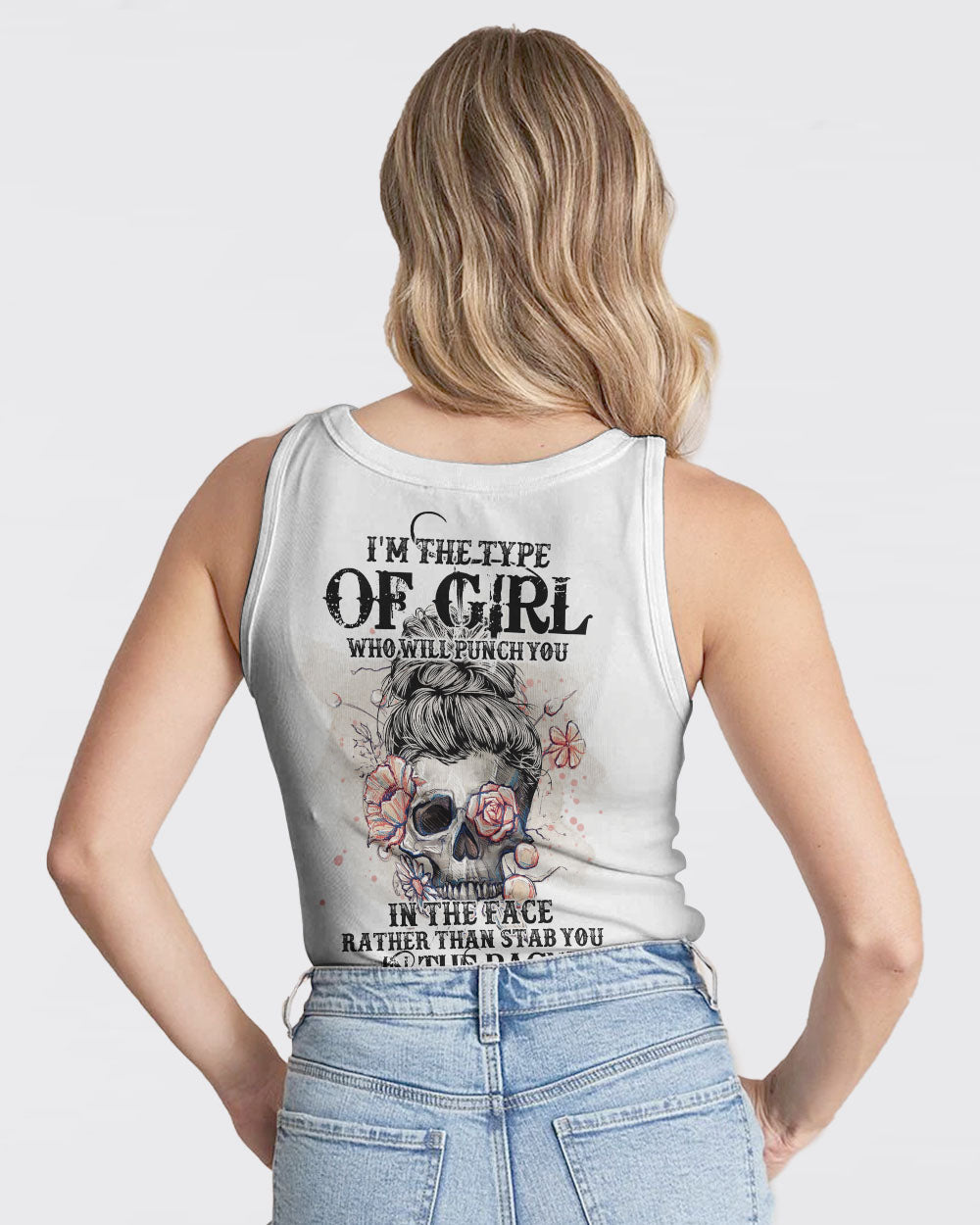 im-the-type-of-girl-who-will-punch-you-in-the-face-womens-skull-tank-top