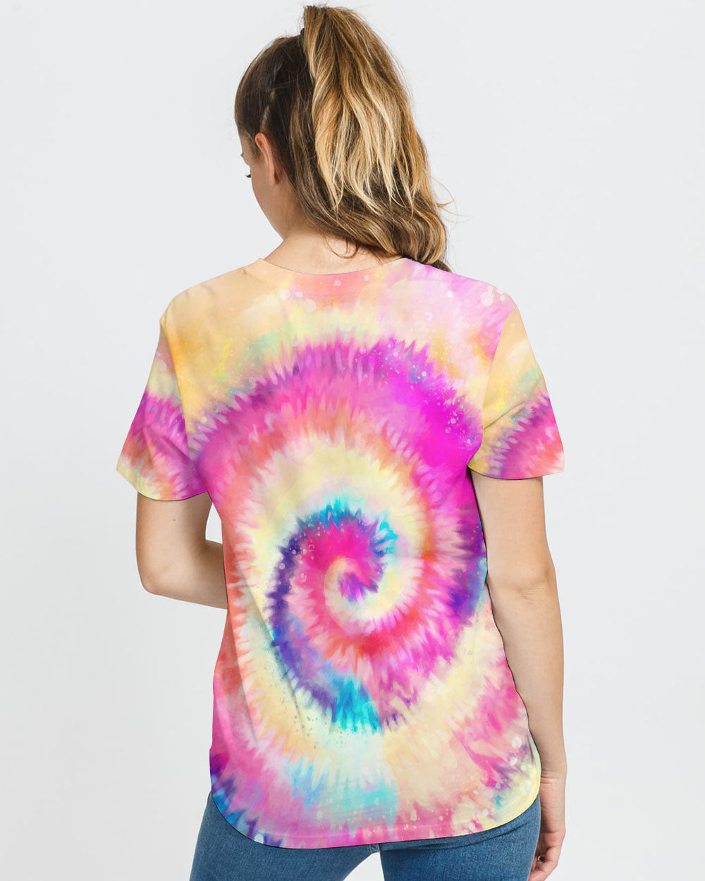 one-loved-mama-messy-bun-tie-dye-womens-skull-t-shirt