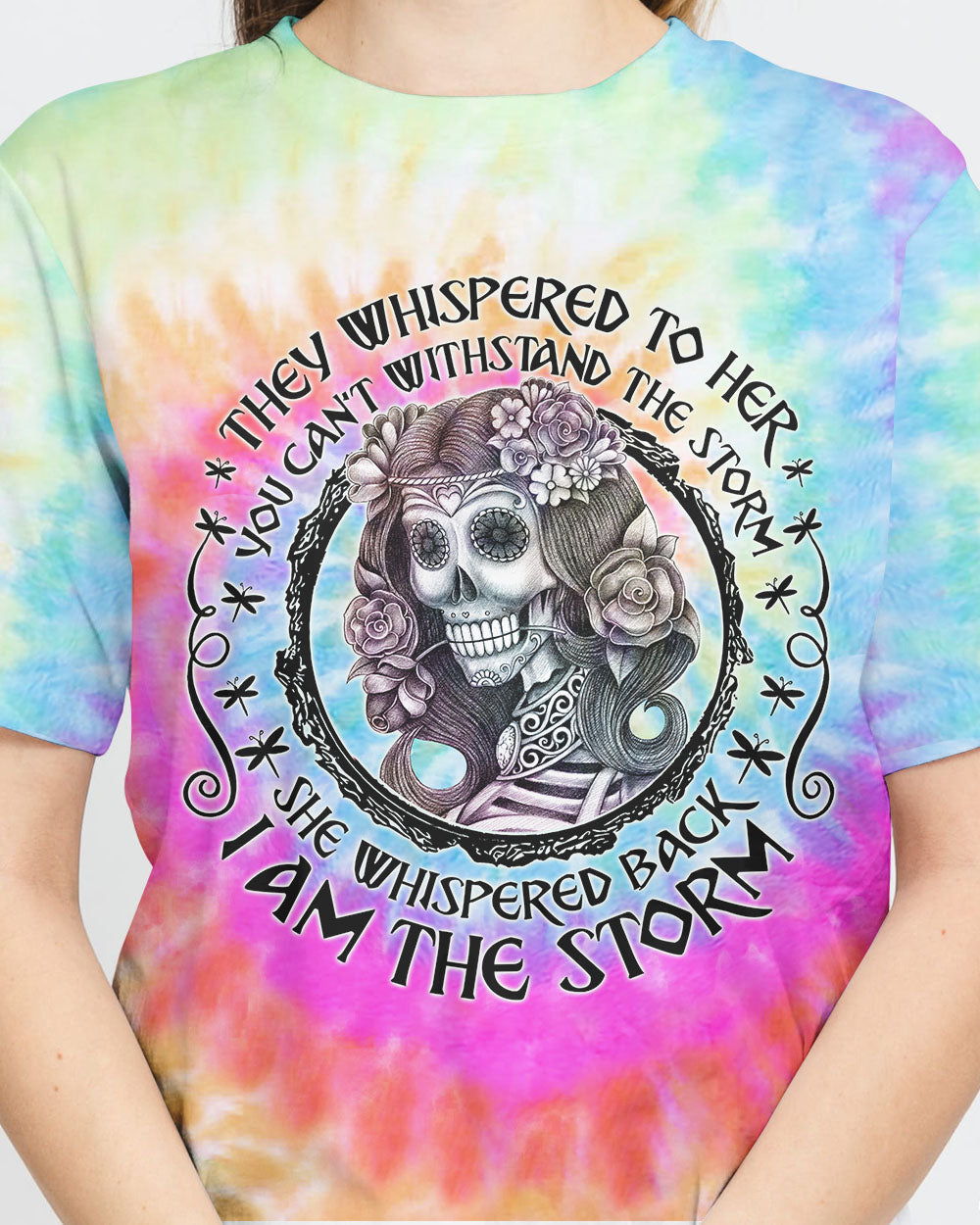 she-whispered-back-i-am-the-storm-womens-skull-t-shirt