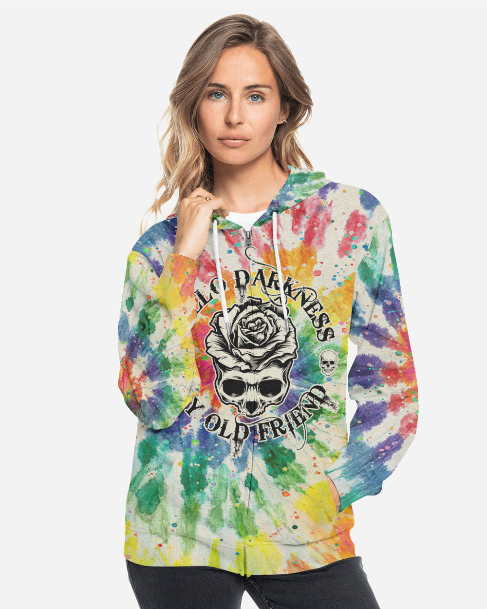 hello-darkness-my-old-friend-rose-womens-skull-hoodie