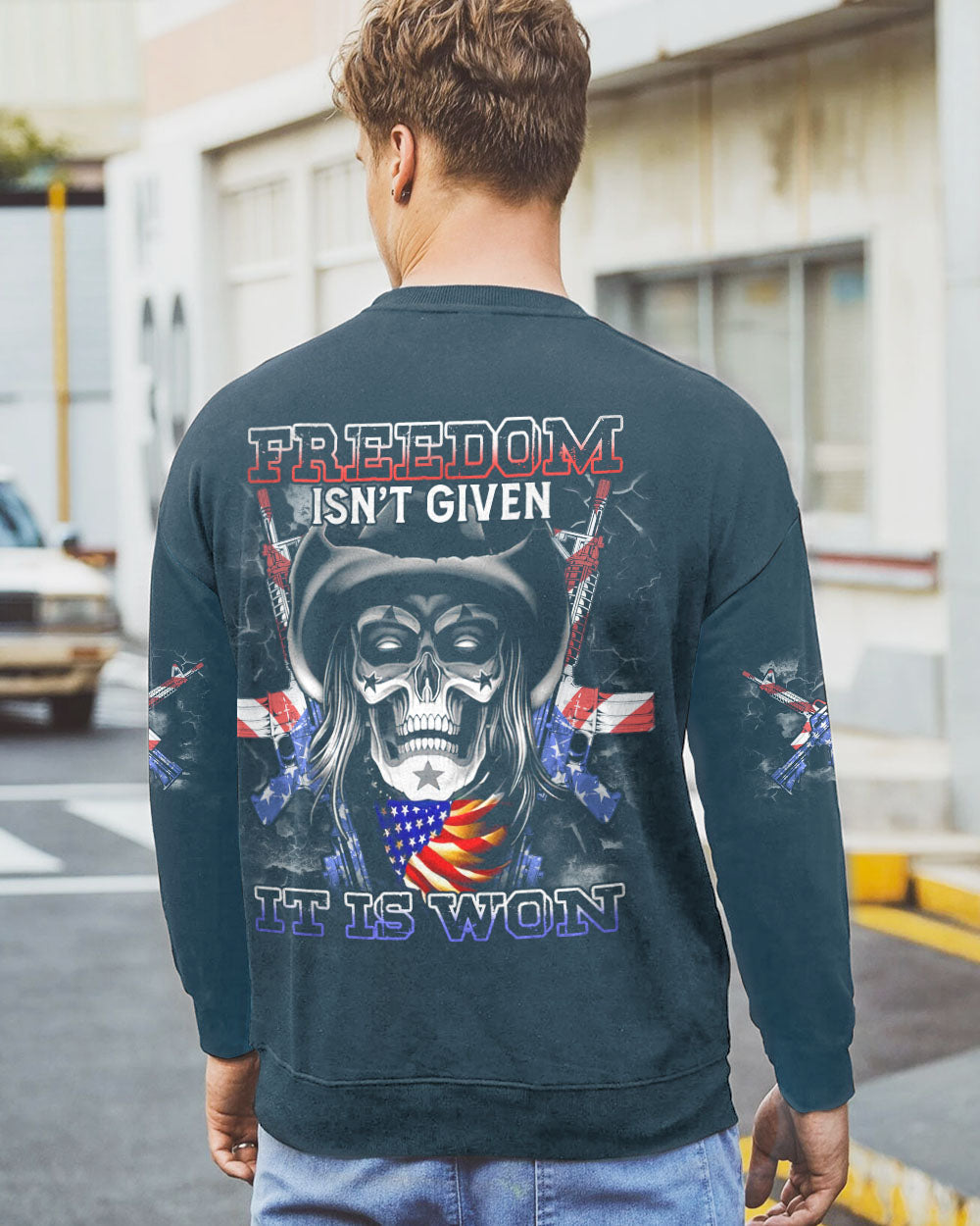 freedom-isnt-given-skull-mens-patriotic-sweatshirt