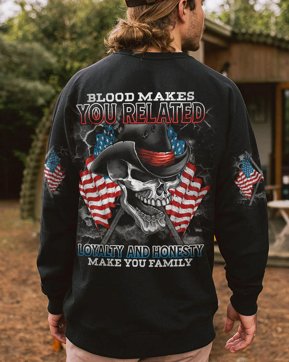 blood-makes-you-related-skull-mens-patriotic-sweatshirt