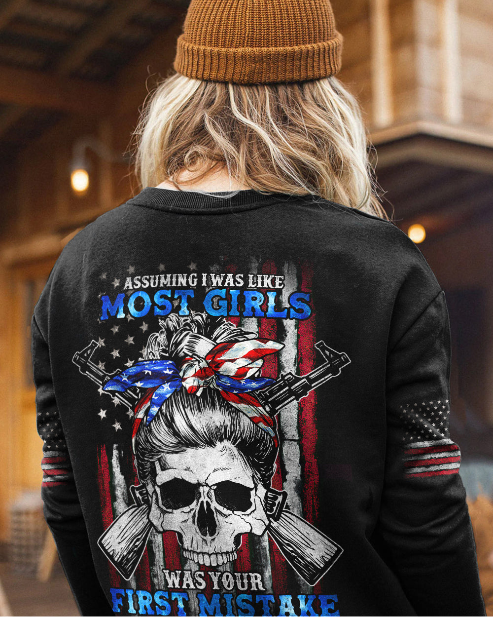 assuming-i-was-like-most-girls-messy-bun-skull-womens-patriotic-sweatshirt