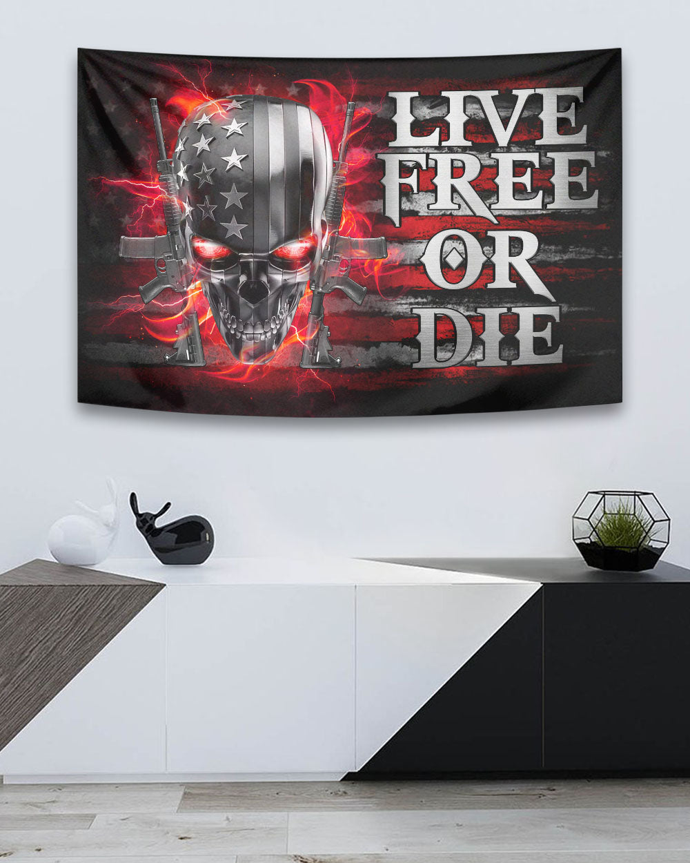 live-free-or-die-metal-skull-patriotic-garden-flag