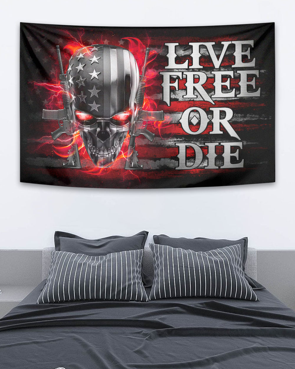 live-free-or-die-metal-skull-patriotic-garden-flag