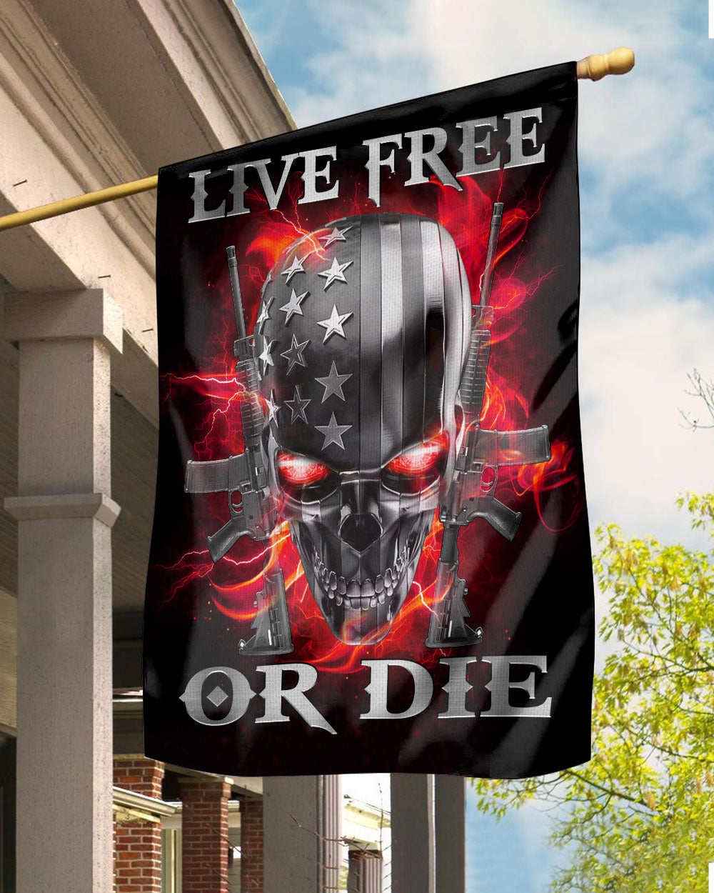 live-free-or-die-metal-skull-patriotic-garden-flag